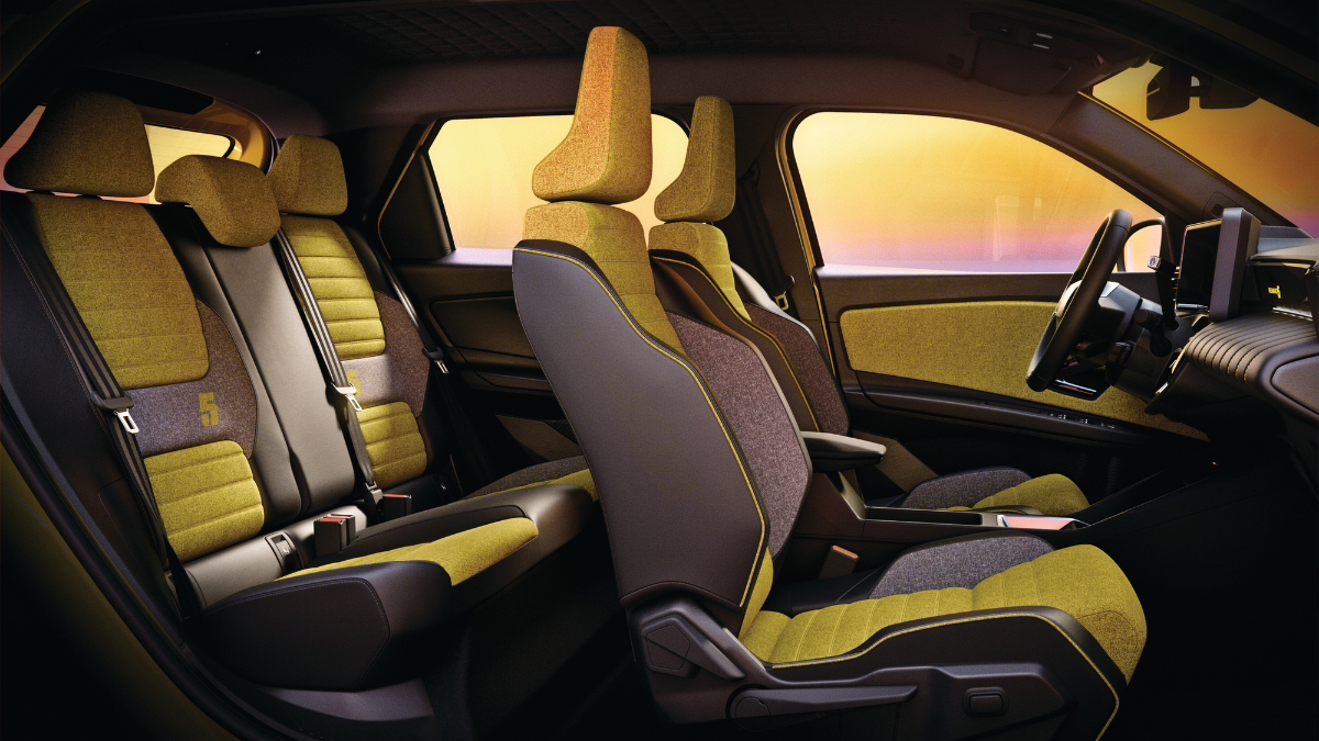 Renault 5 interieur stoelen
