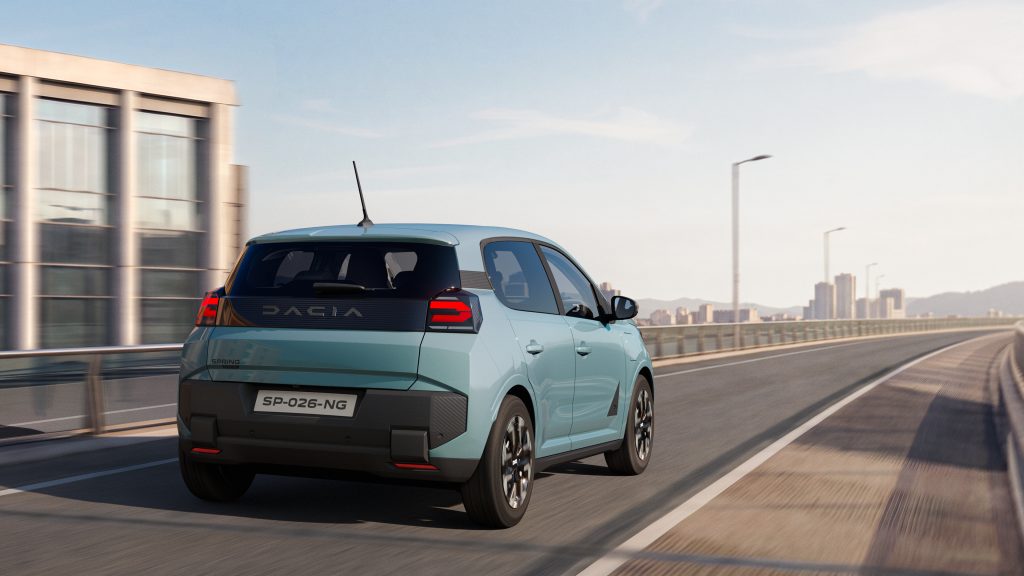 Dacia Spring 2026 achterkant