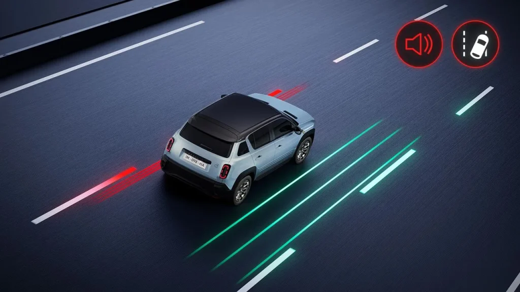 lane departure warning Renault 4