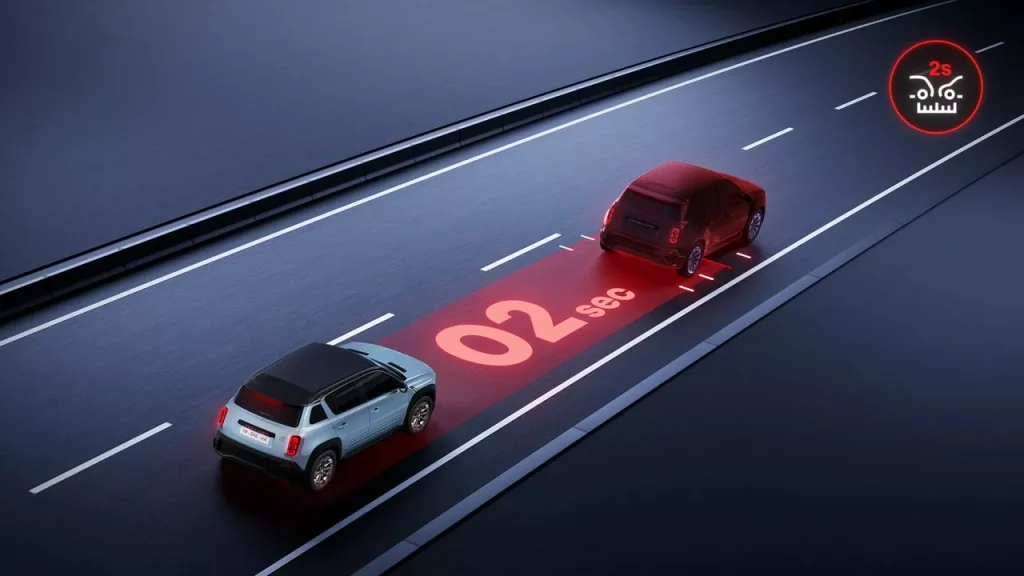 distance warning Renault 4