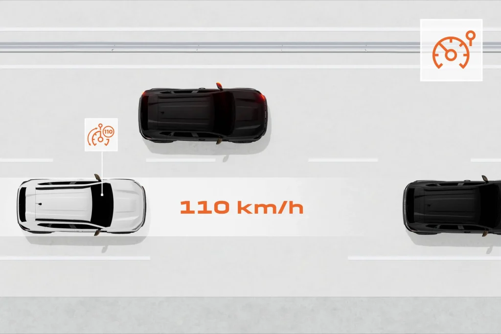 cruise control met snelheidsbegrenzer