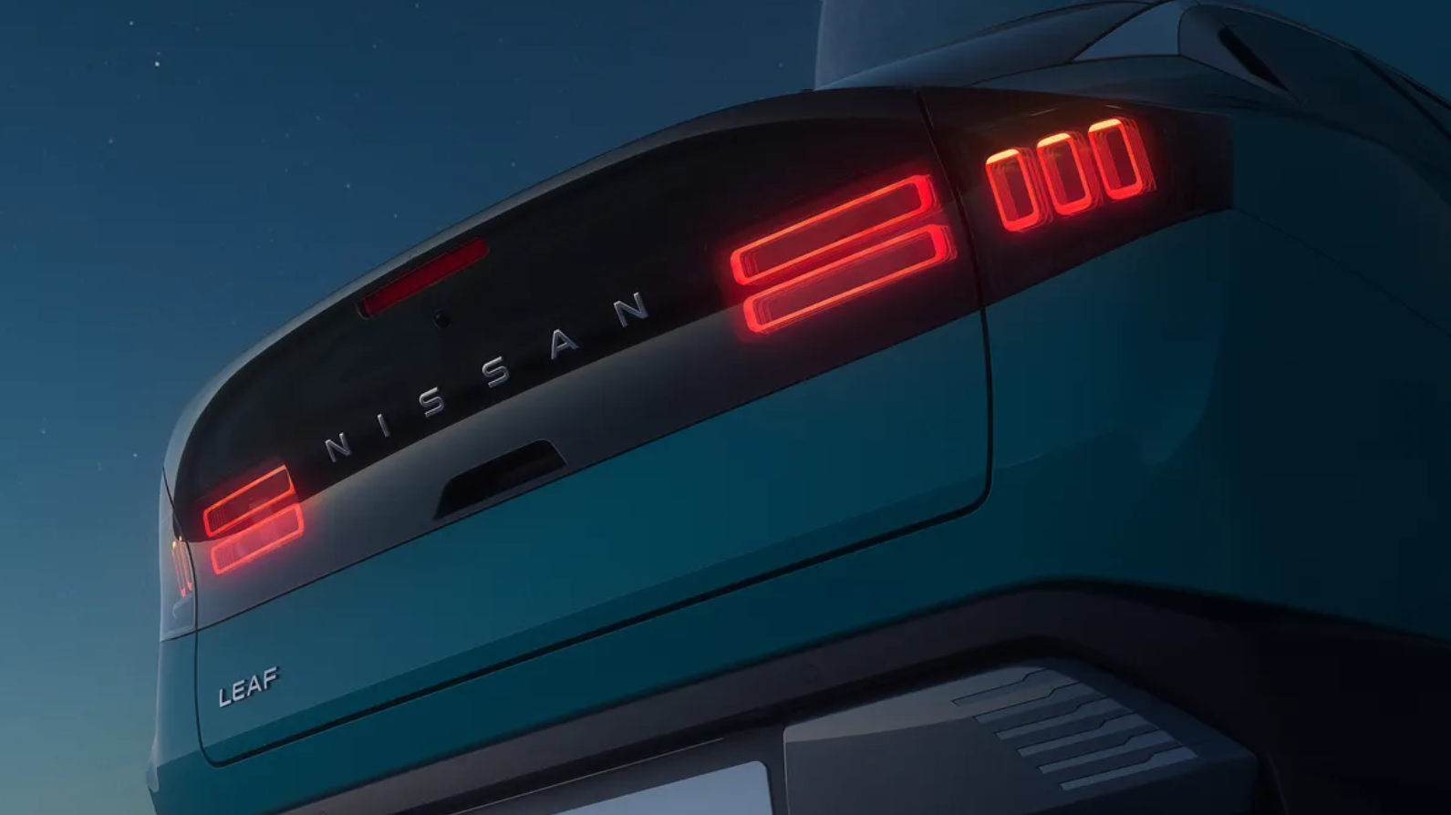 Nissan leaf achterkant