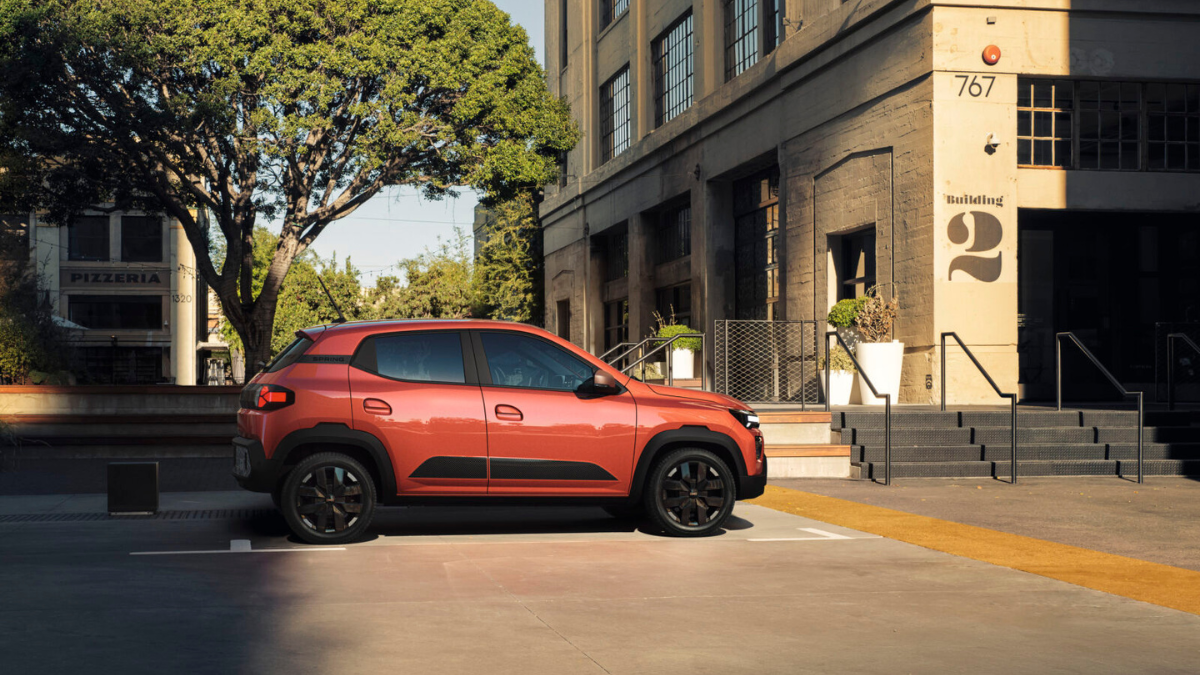 nieuwe Dacia Spring 2025 exterieur
