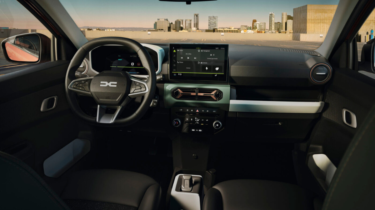 Nieuwe Dacia Spring 2025 dashboard