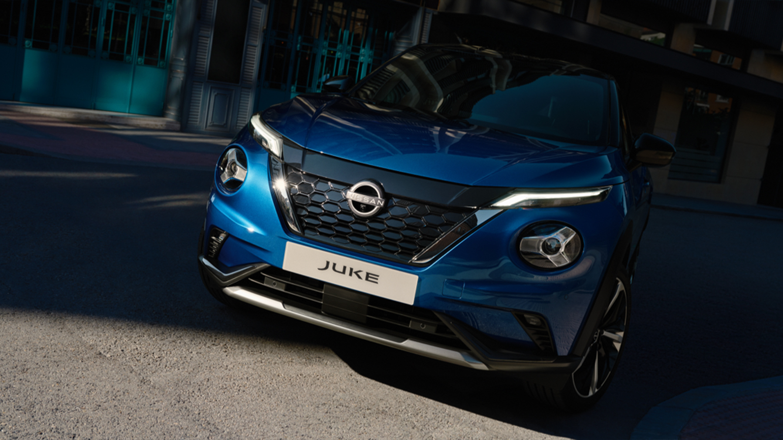 Nissan Juke vooraanzicht grill en koplampen