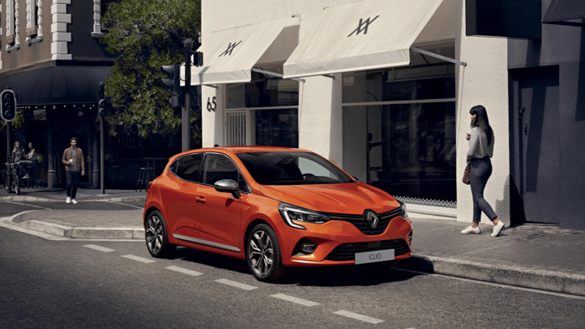 Nieuwe Renault Clio oranje