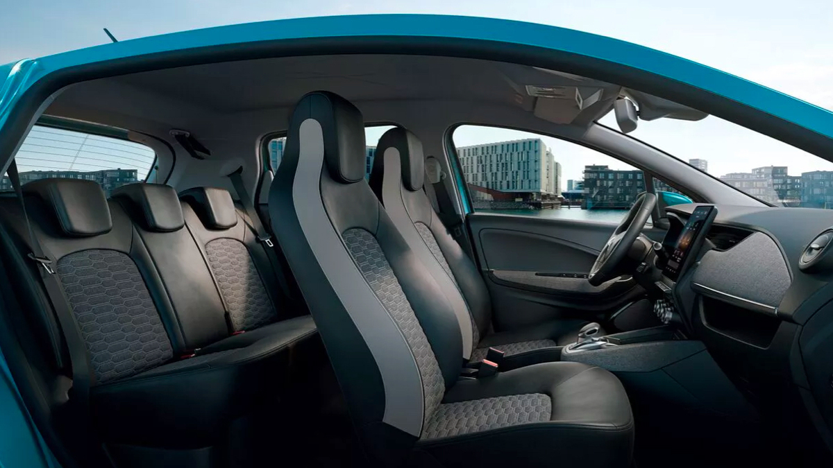 Renault ZOE interieur ruimte achterbank