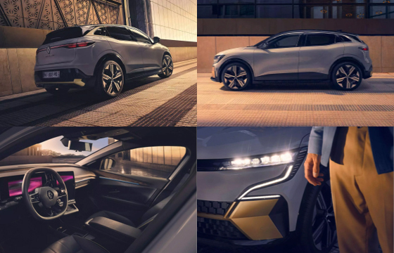 Renault Mgane E-tech electric collage