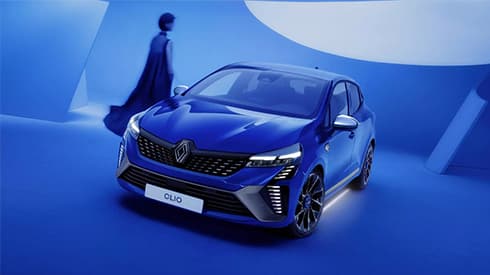 Nieuwe Renault Clio 2025 vooraanzicht
