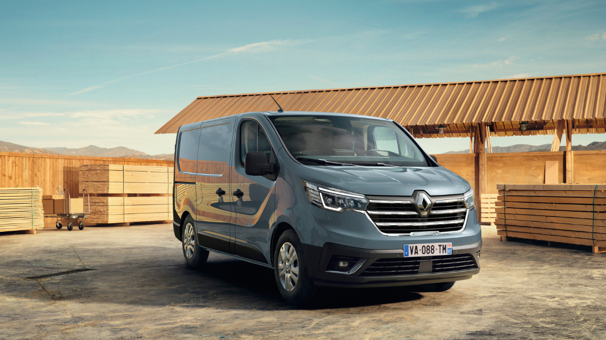 Renault Trafic lichtblauw